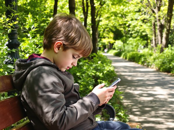Enfant_Parc_Téléphone