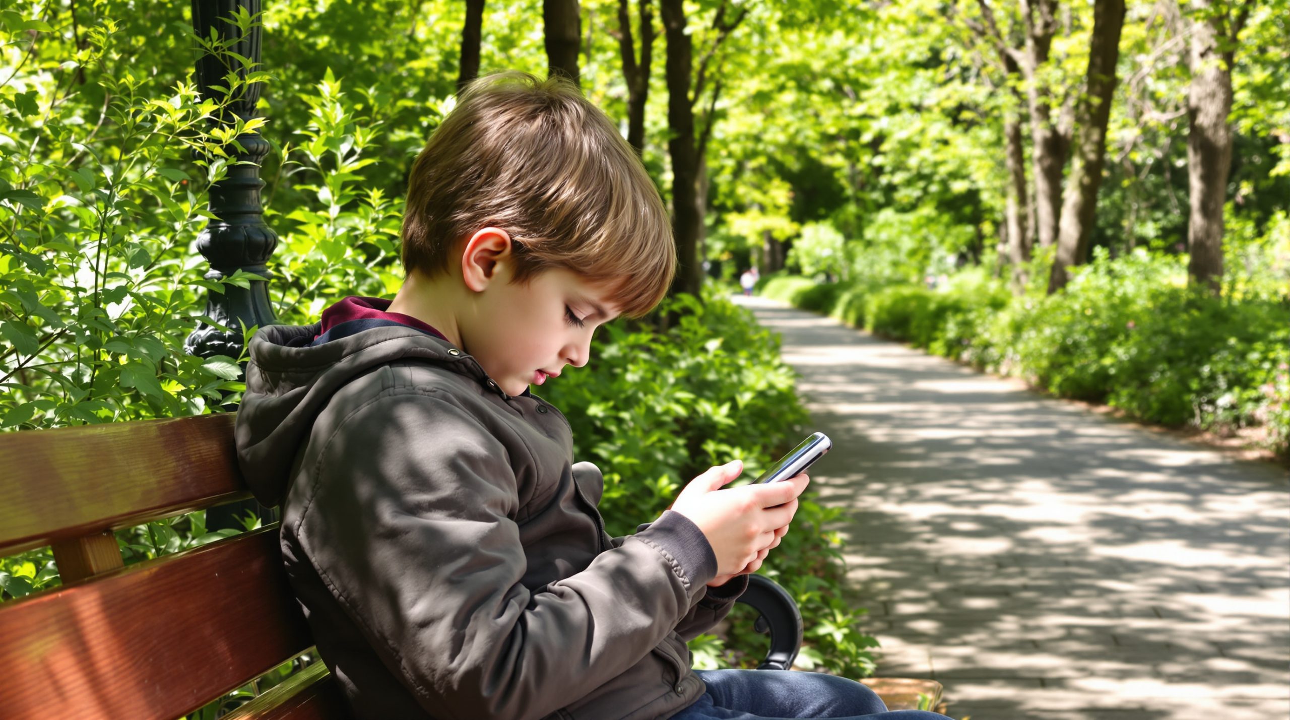 Enfant_Parc_Téléphone