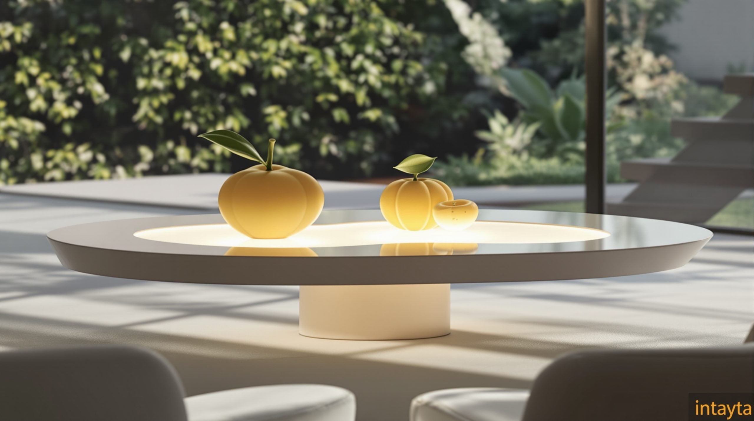 table-chevet-citron-moderne