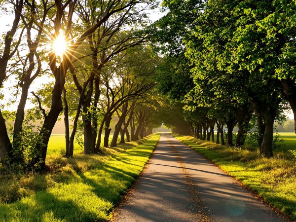 sentier-promenade-matin-calme